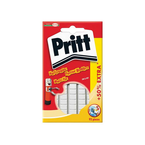 Pritt Pritt kneedlijm poster Buddies met 50% gratis, blister van 95 stuks