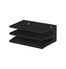 V-part V-Part sorteerrek, 3delig, zwart, Ft 380 mm x 250 mm x 160 mm (B x L x H)