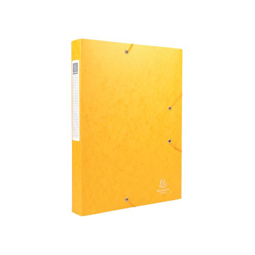 Exacompta Exacompta Elastobox Cartobox rug van 4 cm, geel, kwaliteit 7/10e