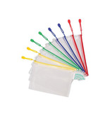 Tarifold opbergtas met rits, ft A5, pak van 8 stuks in geassorteerde kleuren