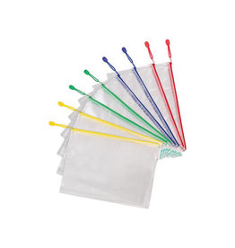 Tarifold opbergtas met rits, ft A4, pak van 8 stuks in geassorteerde kleuren