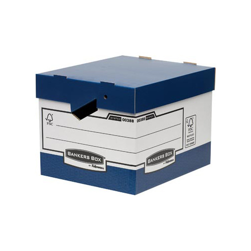 Fellowes Bankers Box archiefdoos, formaat 33,3 x 29,2 x 40,4 cm, blauw