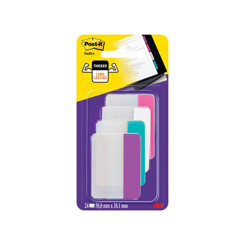 Post-it Post-it Index Strong, 38x50,8mm, assorti, 6 tabs per kleur