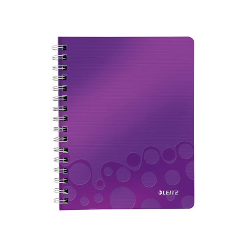 Leitz Leitz WOW schrift ft A5, gelijnd, paars