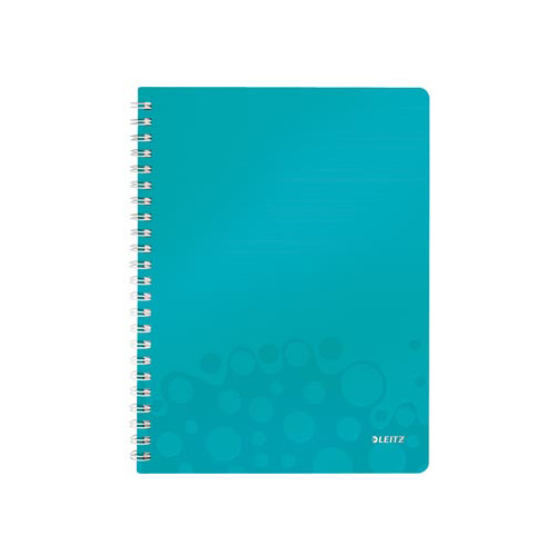 Leitz Leitz WOW schrift ft A4, geruit 5 mm, ijsblauw