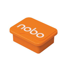 Nobo Nobo magneten,  whiteboard, oranje, pak van 4 stuks