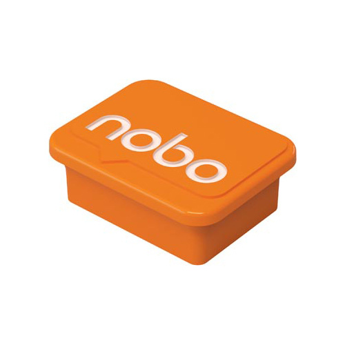 Nobo Nobo magneten voor whiteboard, oranje, pak van 4