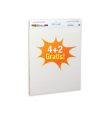 Post-it Post-it meeting chart, ft 63,5 x 77,5 cm, blanco, 30 vel, pak van 4 + 2 gratis