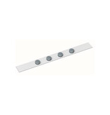 Maul MAUL metaalstrip Standaard lijst zelfklevend 100X5cm incl. 4 magneten, wit
