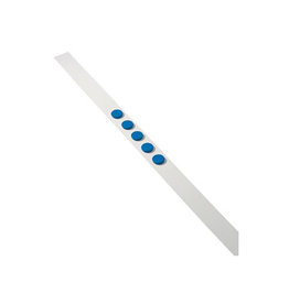 Dahle wandlijst lengte 1 m, met 5 blauwe magneten diameter 32 mm