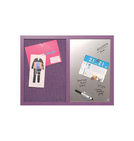 Bi-Office Combinatiebord 60X45 Lavendel [1st]