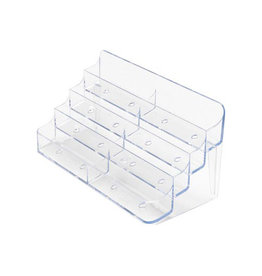 Deflecto Visitekaarhouder Trans 2X4 Vak [1st]