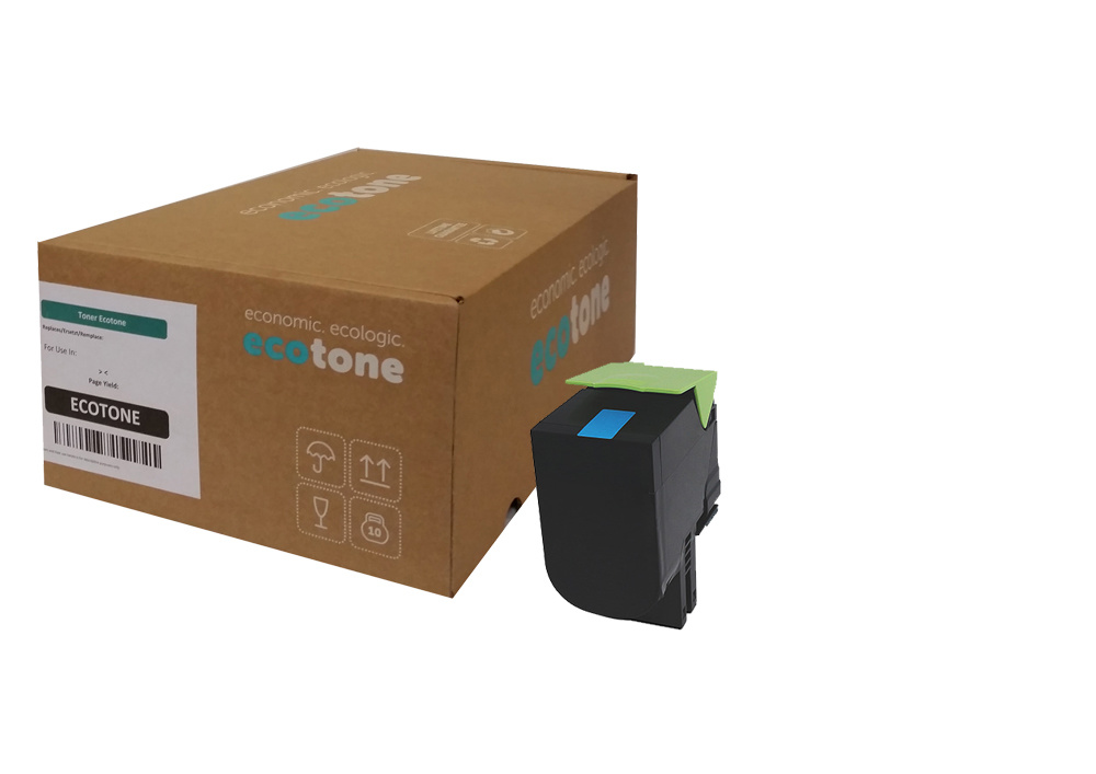 Ecotone Lexmark 802SC (80C2SC0) toner cyan 2000p (Ecotone) CC