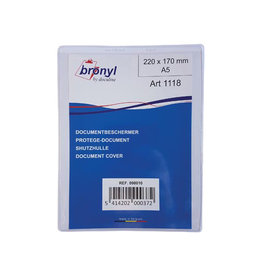 Bronyl Bronyl U-mapje uit transparante PVC van 180 micron, ft A5