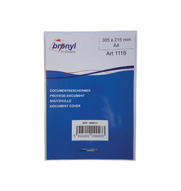 Bronyl Bronyl U-mapje uit transparante PVC van 180 micron, ft A4