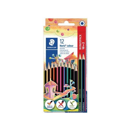 Staedtler Staedtler Noris colour kleurpotloden, blister van 10 + 2 gratis
