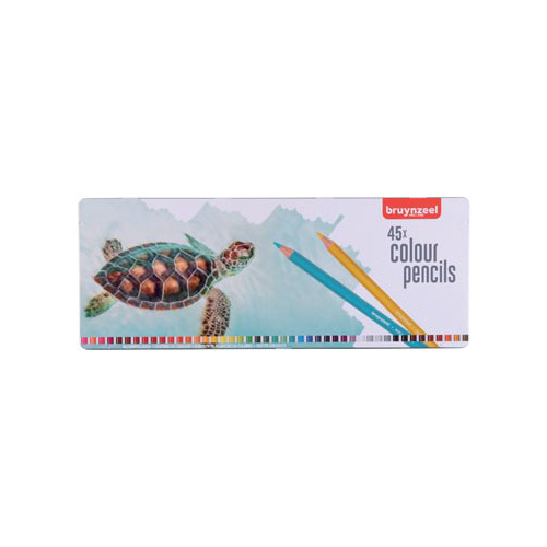 Bruynzeel Bruynzeel kleurpotlood Schildpad, metalen doos 45 potloden