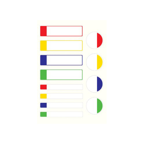 Avery Avery Family gelamineerde etiketten, etui met 24 etiketten, geassorteerde formaten en standaard kleuren