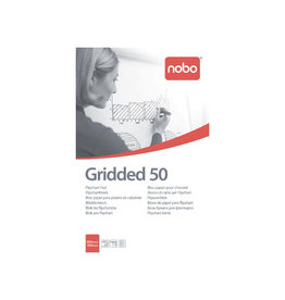 Nobo Nobo flipchartpapier, ft 100 x 65 cm, geruit, pak van 50 vel
