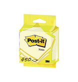 Post-it Post-it Notes kubus ft 76 x 76 mm, geel, blok van 450 vel, op blister