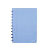 Atoma Atoma Trendy schrift, ft A4, 144 bladzijden, gelijnd, transparant blauw