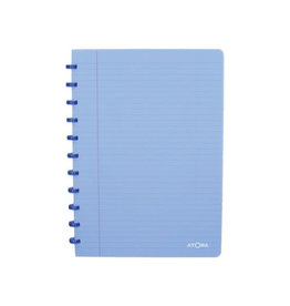Atoma Atoma Trendy schrift, ft A4, 144 bladzijden, gelijnd, transparant blauw