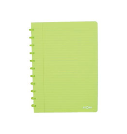 Atoma Atoma Trendy schrift, ft A4, 144 bladzijden, gelijnd, transparant groen