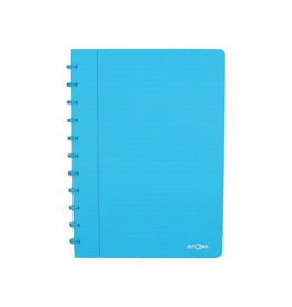 Atoma Atoma Trendy schrift, ft A4, 144 bladzijden, gelijnd, transparant turkoois