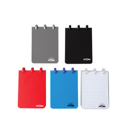Atoma Atoma notitieboekje ft A7, 120 bladzijden, PP, geruit 5 mm, geassorteerde kleuren