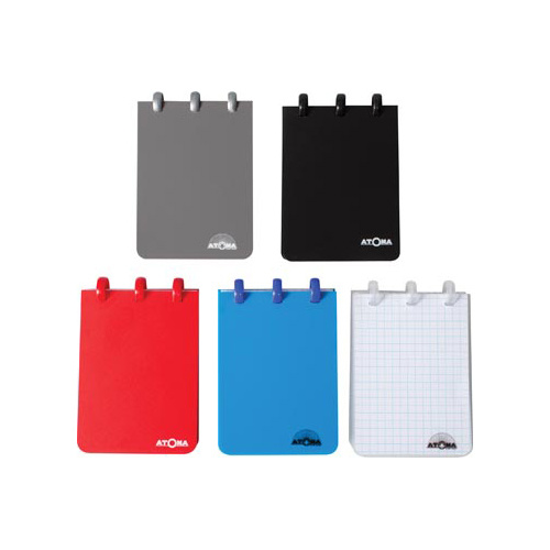Atoma Atoma notitieboekje ft A7, 120 bladzijden, PP, geruit 5 mm, geassorteerde kleuren