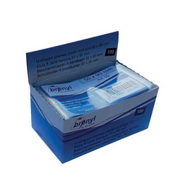 Bronyl Bronyl U-mapje uit transparante PVC van 140 micron, ft kredietkaart, display van 100 stuks