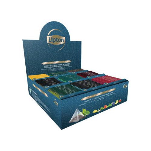 Lipton Tea Company Lipton thee assortiment Exclusive Selection, 9 smaken, display van 108 zakjes
