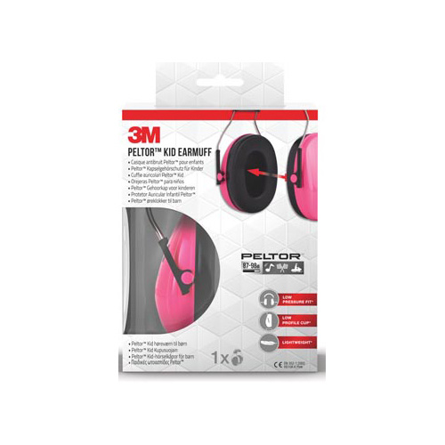 3M 3M gehoorkap Pelton Kid, roze