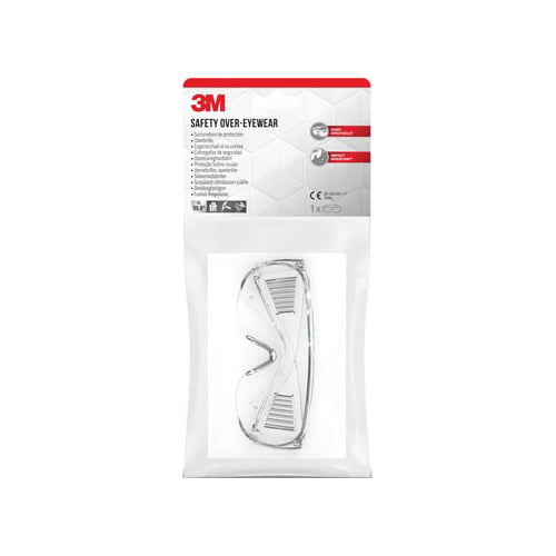 3M 3M overzet-veiligheidsbril, anit-impact, bezoeker
