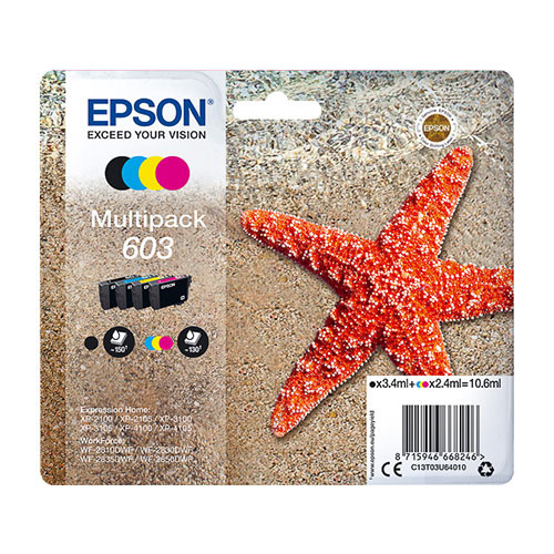 Epson Epson 603 (C13T03U64010) ink c/m/y/bk 10,6ml (original)