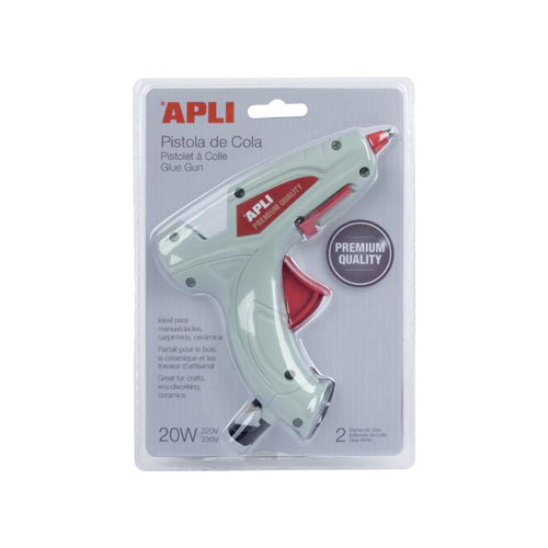 Apli Apli lijmpistool Premium, inclusief 2 lijmpatronen, op blister
