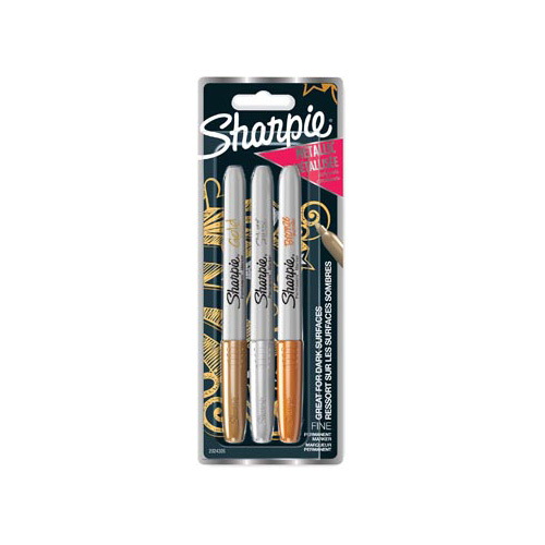 Sharpie Sharpie permanente marker metallic, blister van 3 stuks