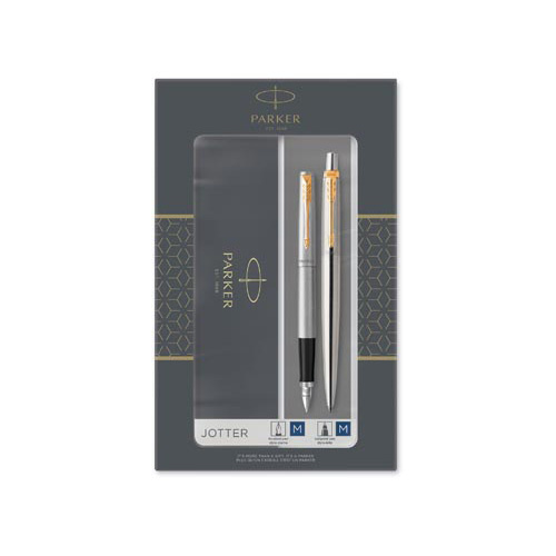 Parker Parker Jotter giftbox duoset, vulpen en balpen, goud