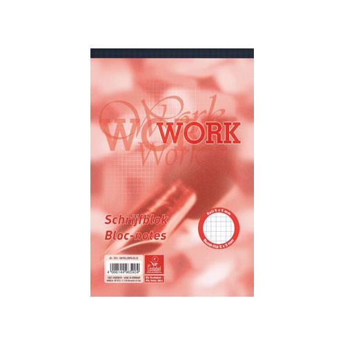 Work Work schrijfblok, ft A5, 70 g/m², 100 vel, geruit 5 mm