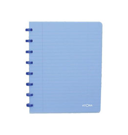 Atoma Atoma Trendy schrift, ft A5, 144 bladzijden, commercieel geruit, transparant blauw