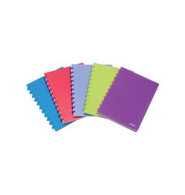Atoma Atoma Trendy schrift, ft A4, 144 bladzijden, commercieel geruit, transparant blauw