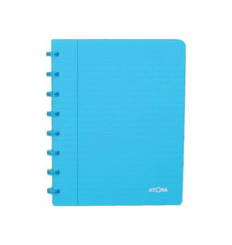 Atoma Atoma Trendy schrift, ft A5, 144 bladzijden, commercieel geruit, transparant turkoois