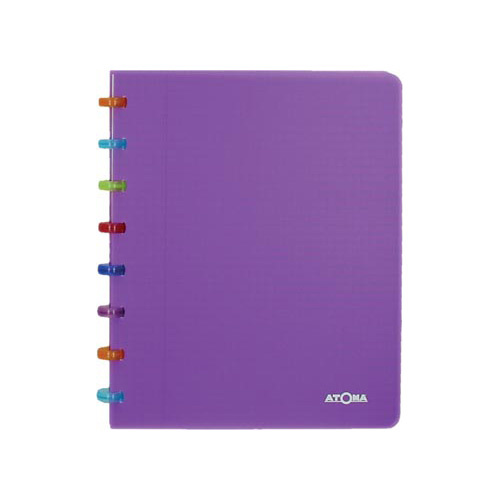 Atoma Atoma Tutti Frutti schrift, ft A5, 144 bladzijden, gelijnd, transparant paars