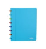 Atoma Atoma Tutti Frutti schrift, ft A5, 144 bladzijden, geruit 5 mm, transparant turkoois