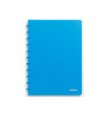 Atoma Atoma Trendy schrift, ft A4, 144 bladzijden, geruit 5 mm, transparant turkoois