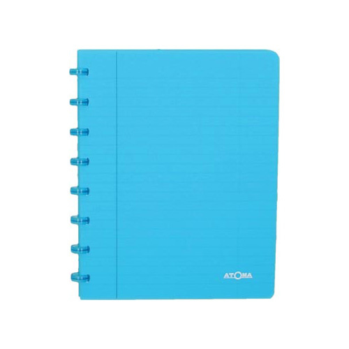 Atoma Atoma Trendy schrift, ft A5, 144 bladzijden, gelijnd, transparant turkoois
