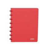 Atoma Atoma schrift Trendy ft A5, geruit 5 mm, transparant rood