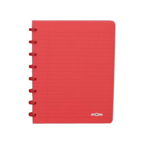 Atoma Atoma schrift Trendy ft A5, geruit 5 mm, transparant rood