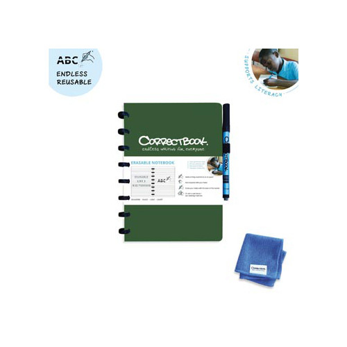 Correctbook Correctbook A5 gelijnd uitwisbaar / herbruikbaar schrift