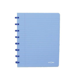 Atoma Atoma Trendy schrift, ft A5, 144 bladzijden, gelijnd, transparant blauw